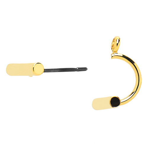 14K Gold 585 Minimalism Daily Wear Earrings